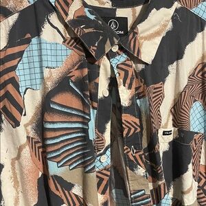 Volcom Multicolor Geometric Shirt xxl boys or S men’s